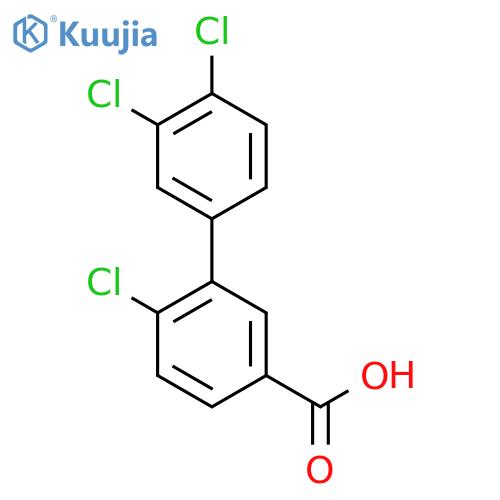 4-chloro-3-(3,4-dichlorophenyl)benzoic Acid structure