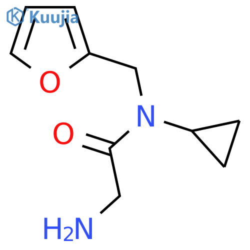 2-Amino-N-cyclopropyl-N-furan-2-ylmethyl-acetamide structure