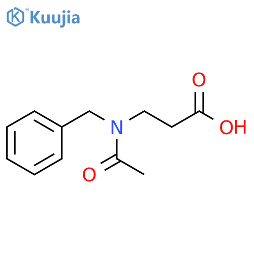 3-(N-benzylacetamido)propanoic acid structure