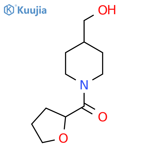 [1-(Oxolane-2-carbonyl)piperidin-4-yl]methanol structure