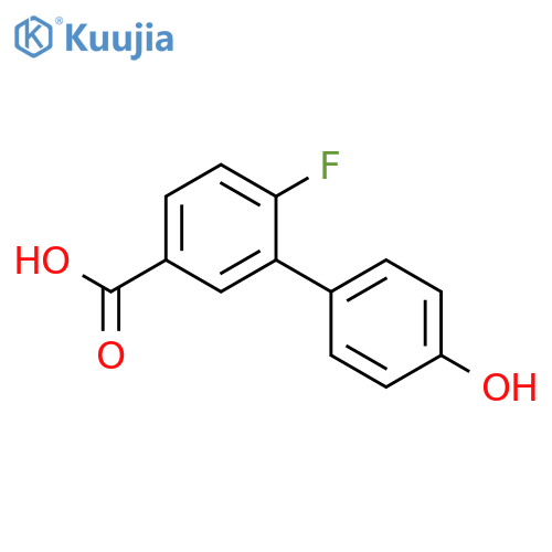 4-(5-Carboxy-2-fluorophenyl)phenol structure