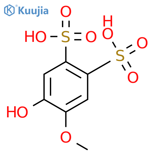 1,2-Benzenedisulfonic acid, 4-hydroxy-5-methoxy- structure