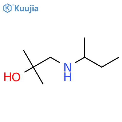 1-[(Butan-2-yl)amino]-2-methylpropan-2-ol structure