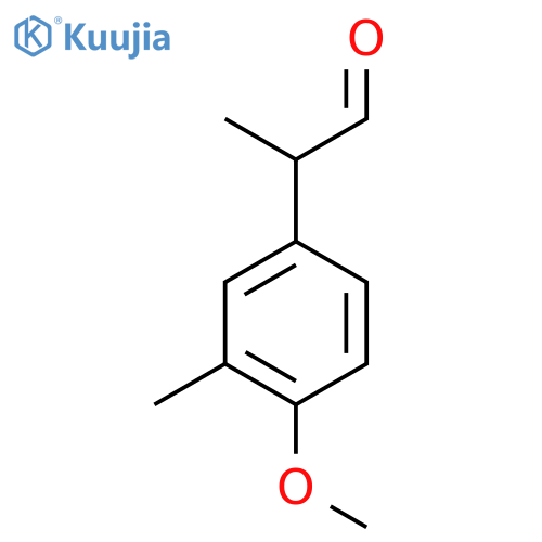 2-(4-methoxy-3-methylphenyl)propanal structure
