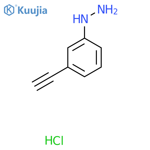 (3-Ethynylphenyl)hydrazine hydrochloride structure