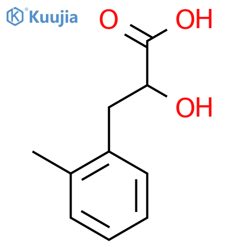 2-hydroxy-3-(2-methylphenyl)propanoic acid structure