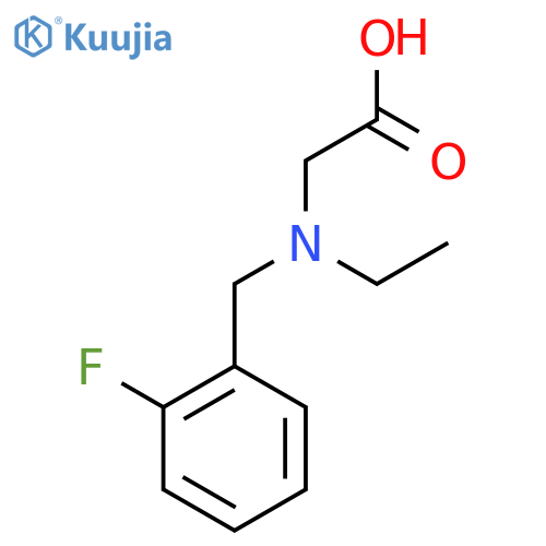 [Ethyl-(2-fluoro-benzyl)-amino]-acetic acid structure
