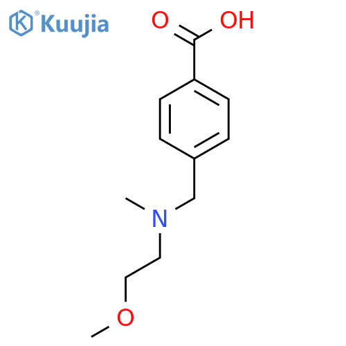 4-(((2-Methoxyethyl)(methyl)amino)methyl)benzoic acid structure