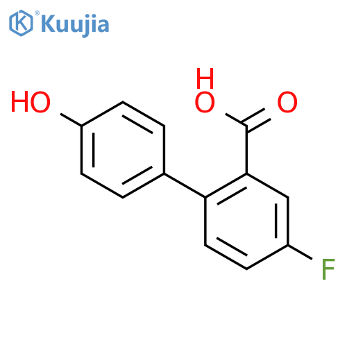 5-fluoro-2-(4-hydroxyphenyl)benzoic Acid structure