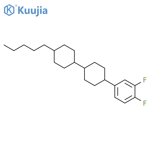 4-trans-4-(trans-4-Pentylcyclohexyl)cyclohexyl-1,2-difluorobenzene structure