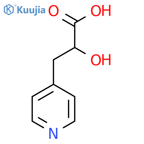 2-hydroxy-3-(pyridin-4-yl)propanoic acid structure