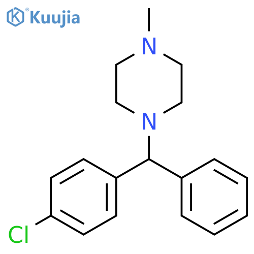 Piperazine, 1-[(4-chlorophenyl)phenylmethyl]-4-methyl-, (+)- structure