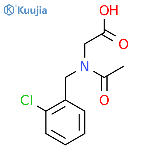 2-{N-(2-chlorophenyl)methylacetamido}acetic acid structure