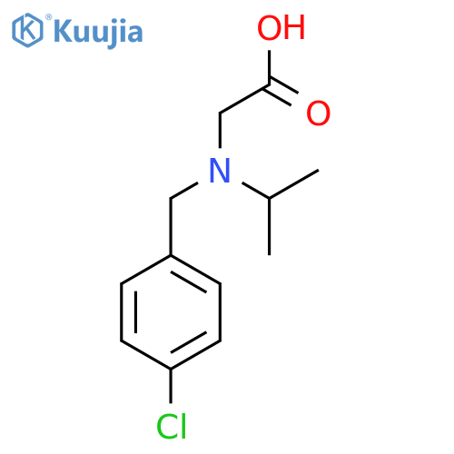 [(4-Chloro-benzyl)-isopropyl-amino]-acetic acid structure