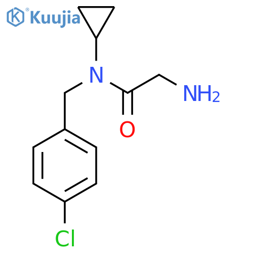 2-Amino-N-(4-chloro-benzyl)-N-cyclopropyl-acetamide structure