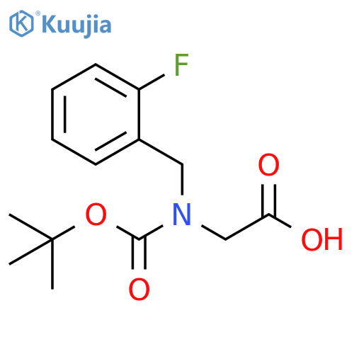 N-Boc-2-fluorobenzyl-glycine structure