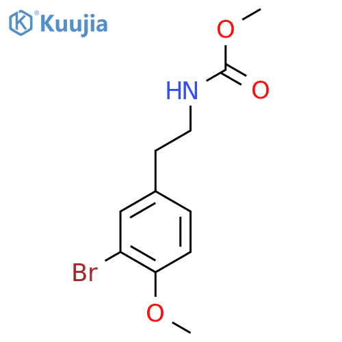 Methyl 3-bromo-4-methoxyphenethylcarbamate structure