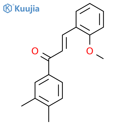 (2E)-1-(3,4-Dimethylphenyl)-3-(2-methoxyphenyl)prop-2-en-1-one structure