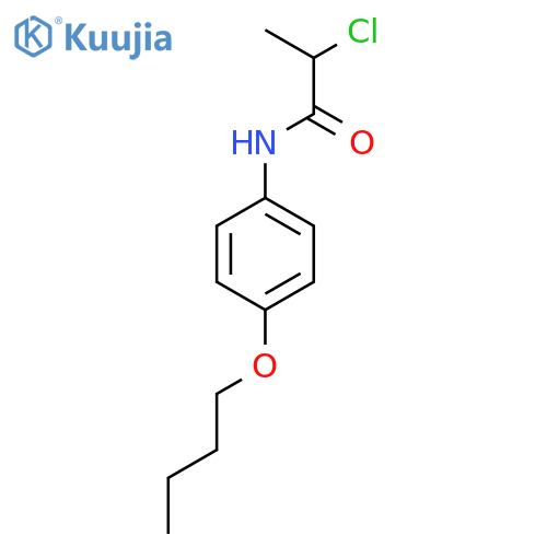 N-(4-Butoxyphenyl)-2-chloropropanamide structure