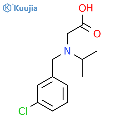 [(3-Chloro-benzyl)-isopropyl-amino]-acetic acid structure