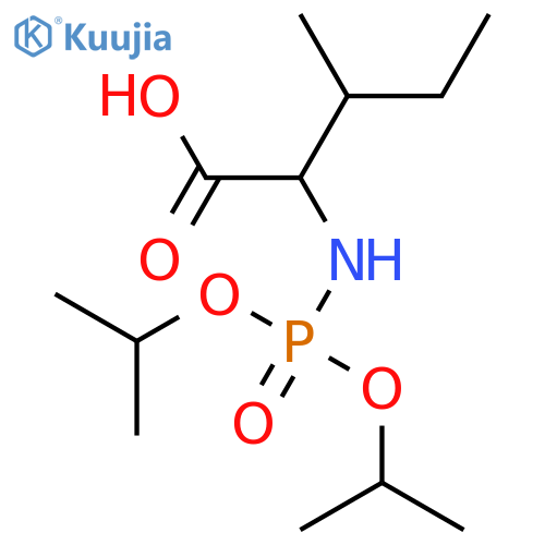 L-Isoleucine, N-[bis(1-methylethoxy)phosphinyl]- structure