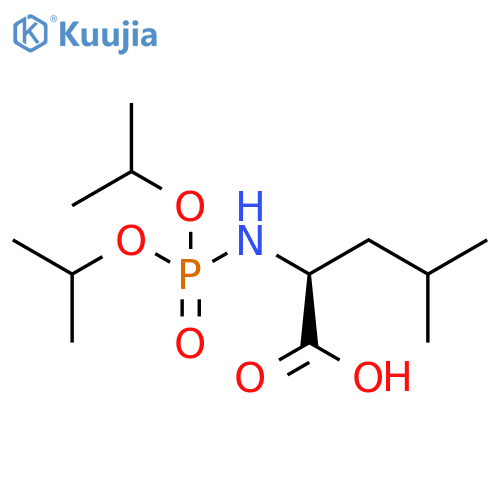 L-Leucine, N-[bis(1-methylethoxy)phosphinyl]- structure