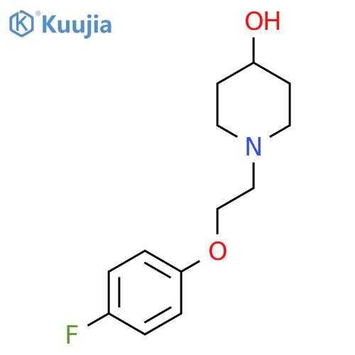1-[2-(4-Fluorophenoxy)ethyl]piperidin-4-ol structure