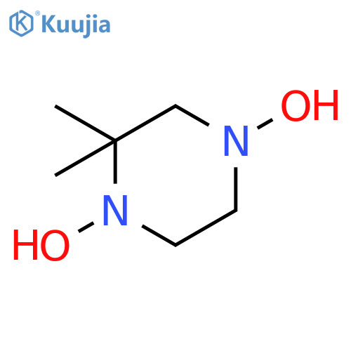Piperazine,1,4-dihydroxy-2,2-dimethyl- structure