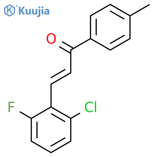 (2E)-3-(2-Chloro-6-fluorophenyl)-1-(4-methylphenyl)prop-2-en-1-one structure