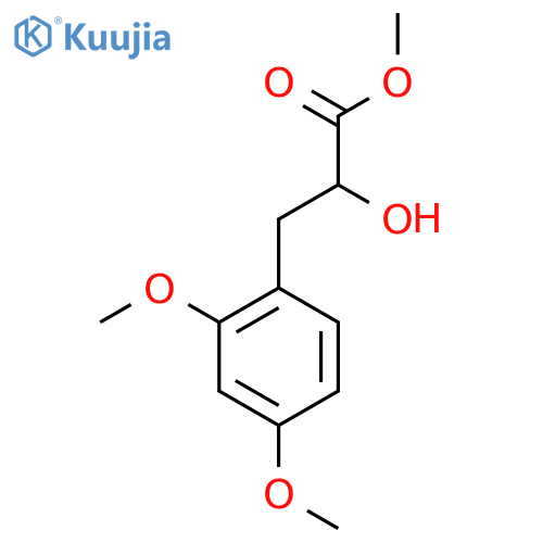 methyl 3-(2,4-dimethoxyphenyl)-2-hydroxypropanoate structure