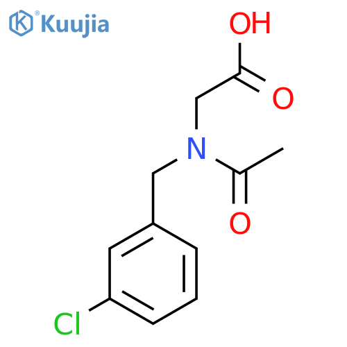 2-{N-(3-chlorophenyl)methylacetamido}acetic acid structure