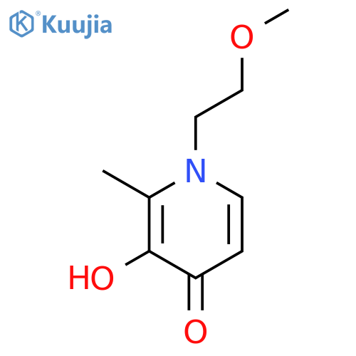 4(1H)-Pyridinone,3-hydroxy-1-(2-methoxyethyl)-2-methyl- structure