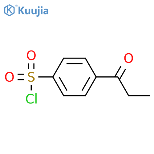 Benzenesulfonyl chloride, 4-(1-oxopropyl)- structure