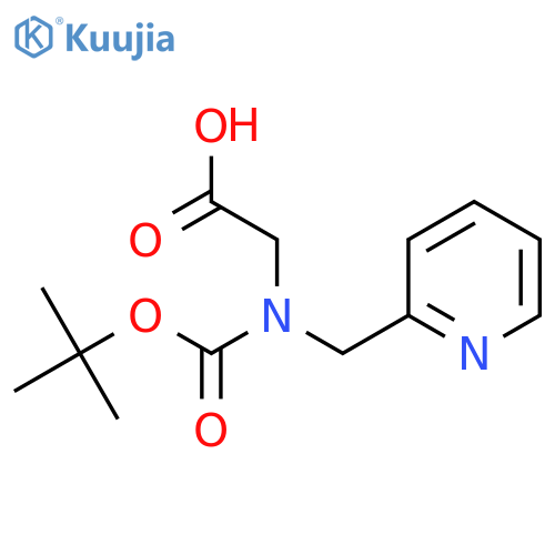 2-{(tert-butoxy)carbonyl(pyridin-2-yl)methylamino}acetic acid structure