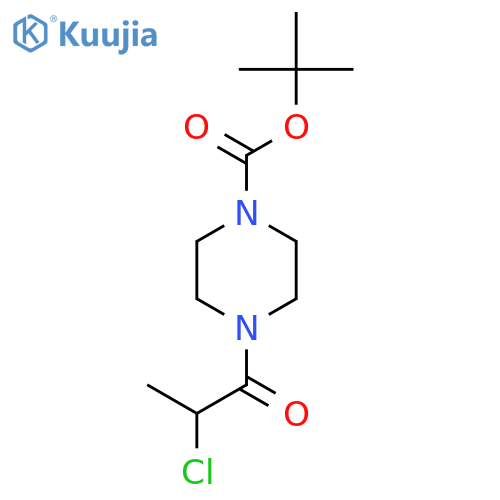 tert-Butyl 4-(2-Chloropropanoyl)piperazine-1-carboxylate structure