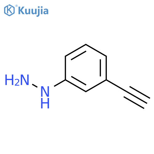(3-ethynylphenyl)hydrazine structure