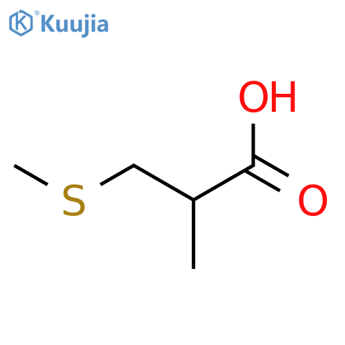 Propanoic acid, 2-methyl-3-(methylthio)-, (±)- structure