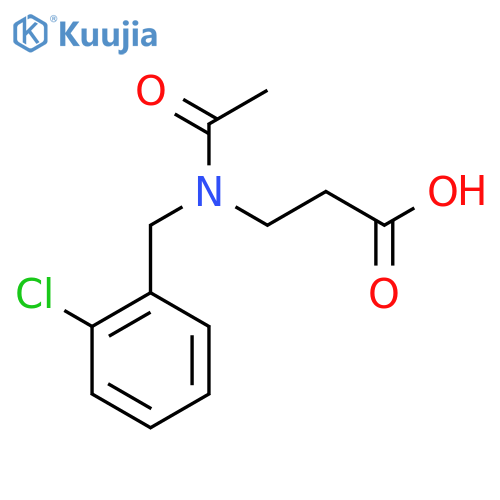 3-{N-(2-chlorophenyl)methylacetamido}propanoic acid structure