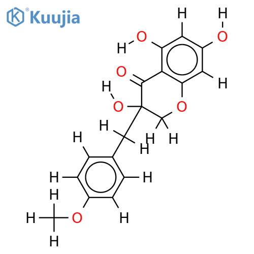 4'-Me ether-3,5,7-Trihydroxy-3(4-hydroxybenzyl)-4-chromanone structure