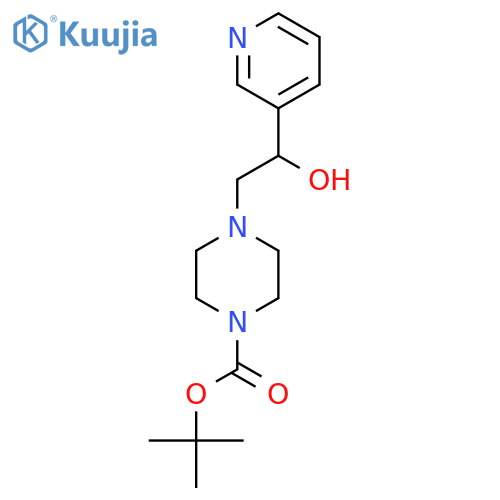 tert-Butyl 4-[2-Hydroxy-2-(pyridin-3-yl)ethyl]piperazine-1-carboxylate structure