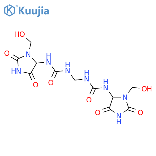 Urea,N,N''-methylenebis[N'-[1-(hydroxymethyl)-2,5-dioxo-4-imidazolidinyl]- structure
