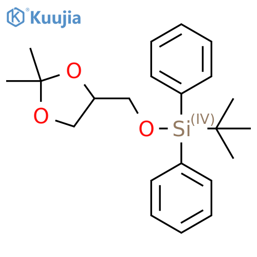 4-(1,1-Dimethylethyl)diphenylsilyloxymethyl-2,2-dimethyl-1,3-dioxolane structure
