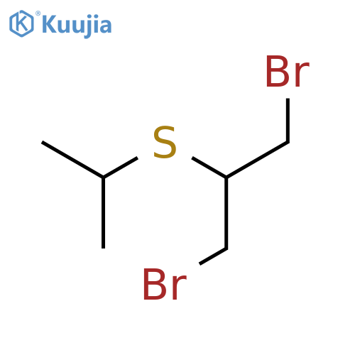 Propane, 1,3-dibromo-2-[(1-methylethyl)thio]- structure
