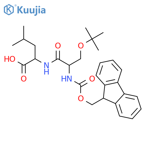 L-Leucine, O-(1,1-dimethylethyl)-N-[(9H-fluoren-9-ylmethoxy)carbonyl]-L-seryl- structure