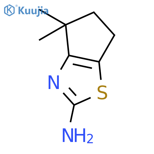 4,4-dimethyl-4H,5H,6H-cyclopenta[d][1,3]thiazol-2-amine structure