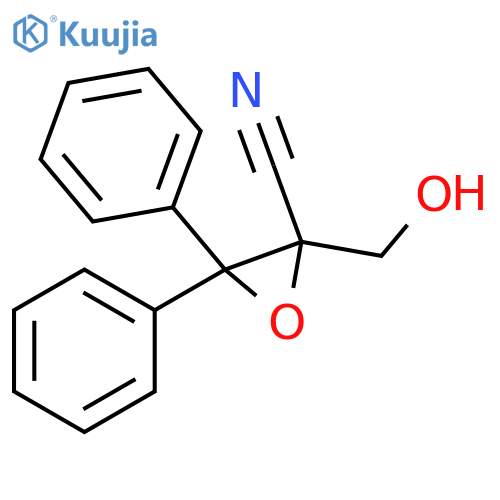 Oxiranecarbonitrile, 2-(hydroxymethyl)-3,3-diphenyl- structure
