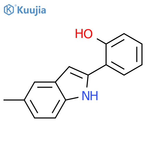 Phenol, 2-(5-methyl-1H-indol-2-yl)- structure