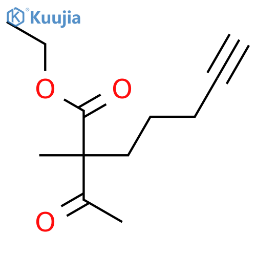 6-HEPTYNOIC ACID, 2-ACETYL-2-METHYL-, ETHYL ESTER structure