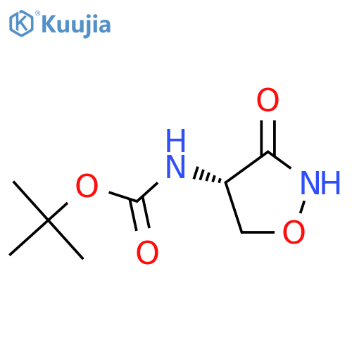 tert-butyl N-(4S)-3-oxo-1,2-oxazolidin-4-ylcarbamate structure