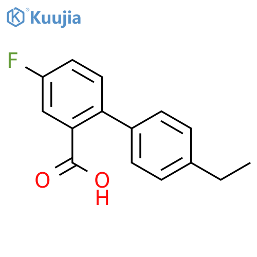 2-(4-ethylphenyl)-5-fluorobenzoic Acid structure